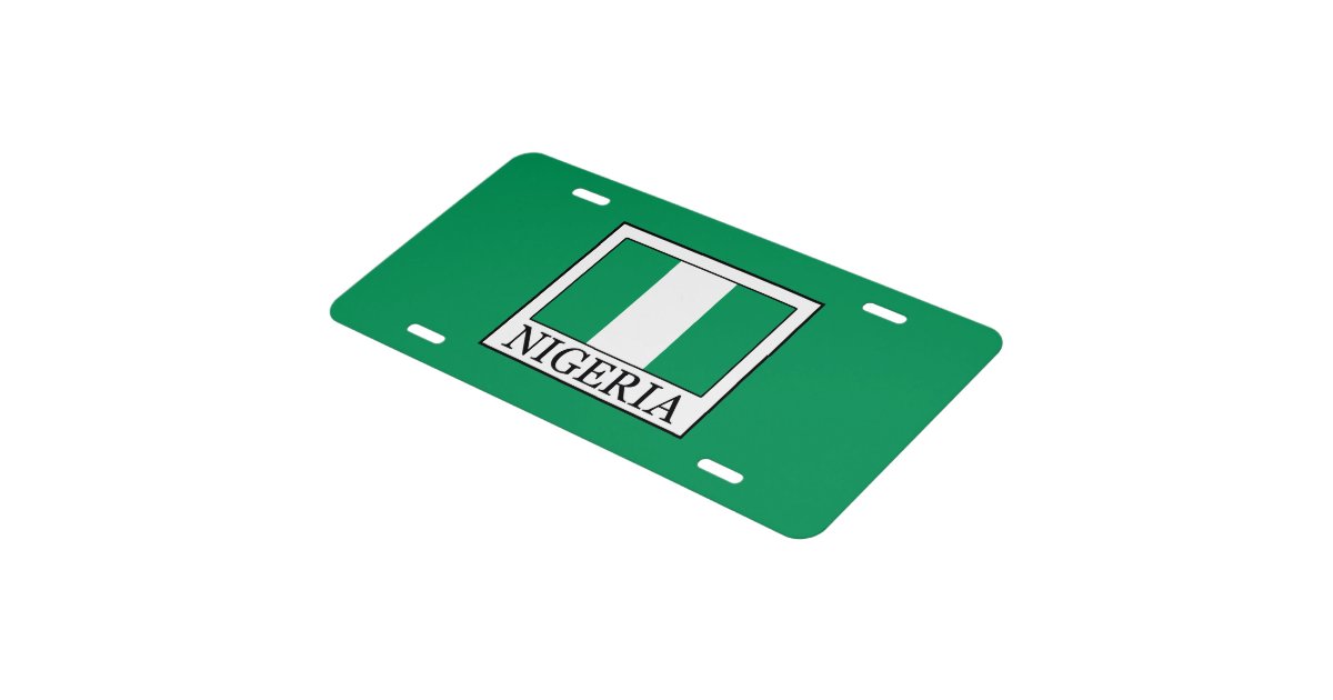 Nigeria License Plate Zazzle