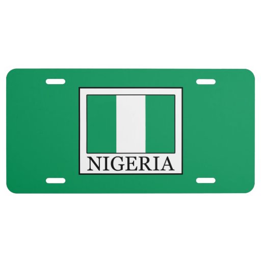 Nigeria License Plate Zazzle