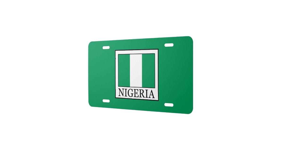 Nigeria License Plate Zazzle