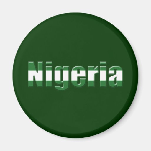 Nigeria Logo in the colors of the Nigerian flag 2 Inch ...