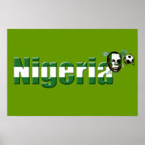 Nigeria Logo in the colors of the Nigerian flag Poster