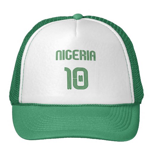 Nigeria No 10 soccer football Naija fans gifts Hats