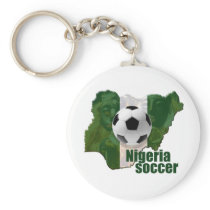 Nigeria soccer culture Map of Nigeria gifts Key Chains