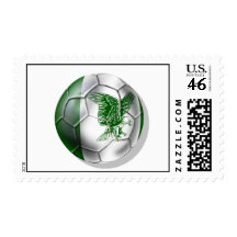 Nigeria Super Eagles Soccer team fans ball Stamps