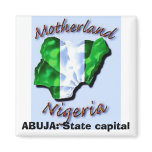 NIGERIA TODAY copy, ABUJA: State capital Fridge Magnets