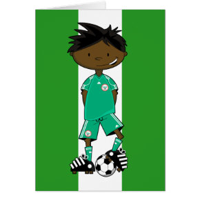 Nigeria World Cup Soccer Boy card