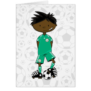 Nigeria World Cup Soccer Boy card