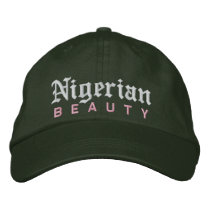 Nigerian Beauty Custom Hat embroidered hats
