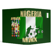 Nigerian flag of Nigeria shirts and presents 3 Ring Binders