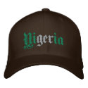 Nigerian Logo Nigeria flag baseball Cap embroidered hats by Funkart Nigerian Logo Nigeria flag baseball Cap embroidered hats