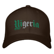 Nigerian Logo Nigeria flag baseball Cap embroidered hats by Funkart Nigerian Logo Nigeria flag baseball Cap embroidered hats