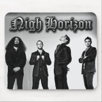 Nigh Horizon Band Photo (Black and White) Mousepad mousepads