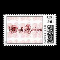 Nigh Horizon Bleeding Logo Postage Stamp stamps