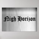 Nigh Horizon Logo Poster Print