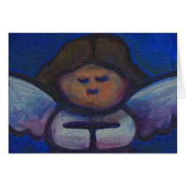 Night Angel Greeting cards