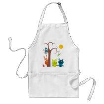 Night animals aprons