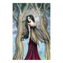 Night at Last Fantasy Fairy Gothic Poster Print by robmolily Night at Last Fantasy Fairy Gothic Poster Print