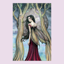 Night at Last Fantasy Fairy Gothic Poster Print