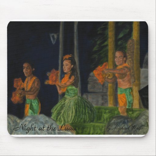 Night at the Luau Mousepad