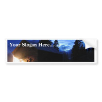 Night Barns Clouds bumper stickers