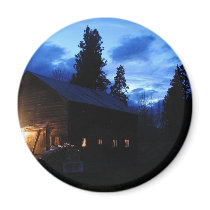 Night Barns Clouds magnets