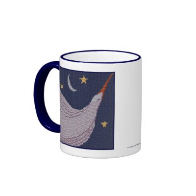 NIGHT BIRD COFFEE MUG by dequilla