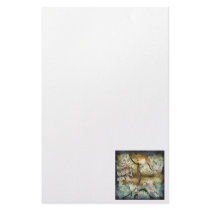 Night Birds Silk Art Painting Stationery Paper