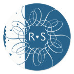 Night Blue Romantic Rosette