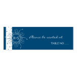 Night Blue Rosette Wedding Table Place Card Business Cards