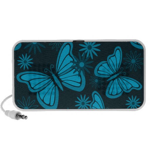 Night butterflies doodle speakers