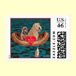 Night Canoe: Best Friend stamp