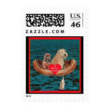 Night Canoe: "Best Friend" Stamp