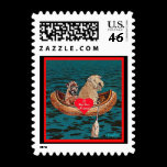 Night Canoe: "Best Friend" Stamp stamps