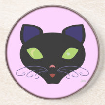 Night Cat Coaster