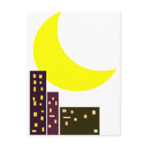 night city moon card postcards by anacletocold night city moon card postcards