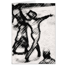 NIGHT CLUB 2 STEP DANCE GREETING CARD