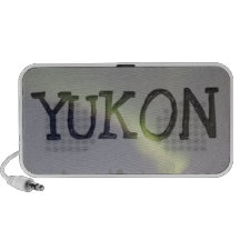 Night Dancing; Yukon Territory Souvenir Mini Speaker