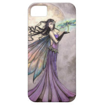 Night Dragonfly Fairy Fantasy Art iPhone 5 Cases