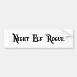 Night Elf Rogue Bumper Sticker