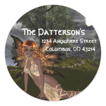 Night Fairy Design 1 - Fantasy Fae Address Labels stickers