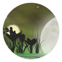 Night fairy silhouette sticker by myfairies Night fairy silhouette sticker