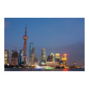 Night falls on Shanghai China posters by holtphoto Night falls on Shanghai China posters