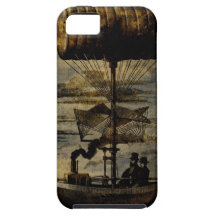 Night Flight Steampunk Flying Machine iPhone 5 Case