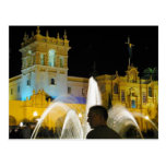Night Fountains Water Balboa Park Prado Post Card