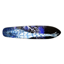 Night Giraffe! maple skate deck with wood grain