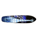 Night Giraffe! maple skate deck with wood showing. skateboards