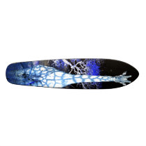 Night Giraffe! maple skate deck with wood showing. skateboards by LimpoGraphics Night Giraffe! maple skate deck with wood showing. skateboards