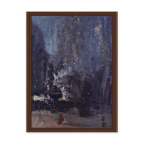 Night In Black And Gold The Falling Rocket By Jame Post Card