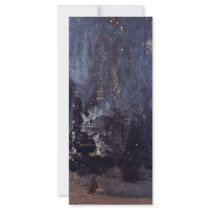 Night In Black And Gold The Falling Rocket By Jame Custom Rack Card