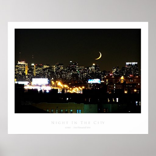 night in the city print
